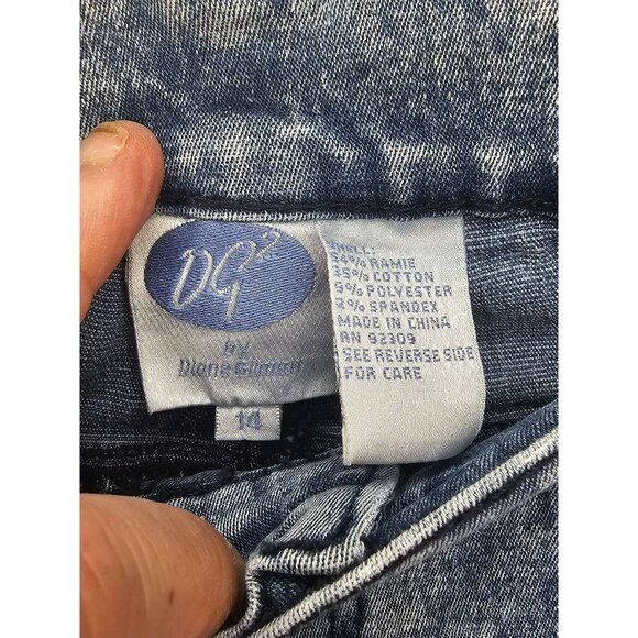 DG Diane Gilman Acid Washed Medium Women’s‎ Denim Blue Jeans sz 14 - Picture 12 of 12
